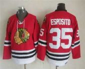 Men's Chicago Blackhawks #35 Tony Esposito Red Throwback Jersey,baseball caps,new era cap wholesale,wholesale hats